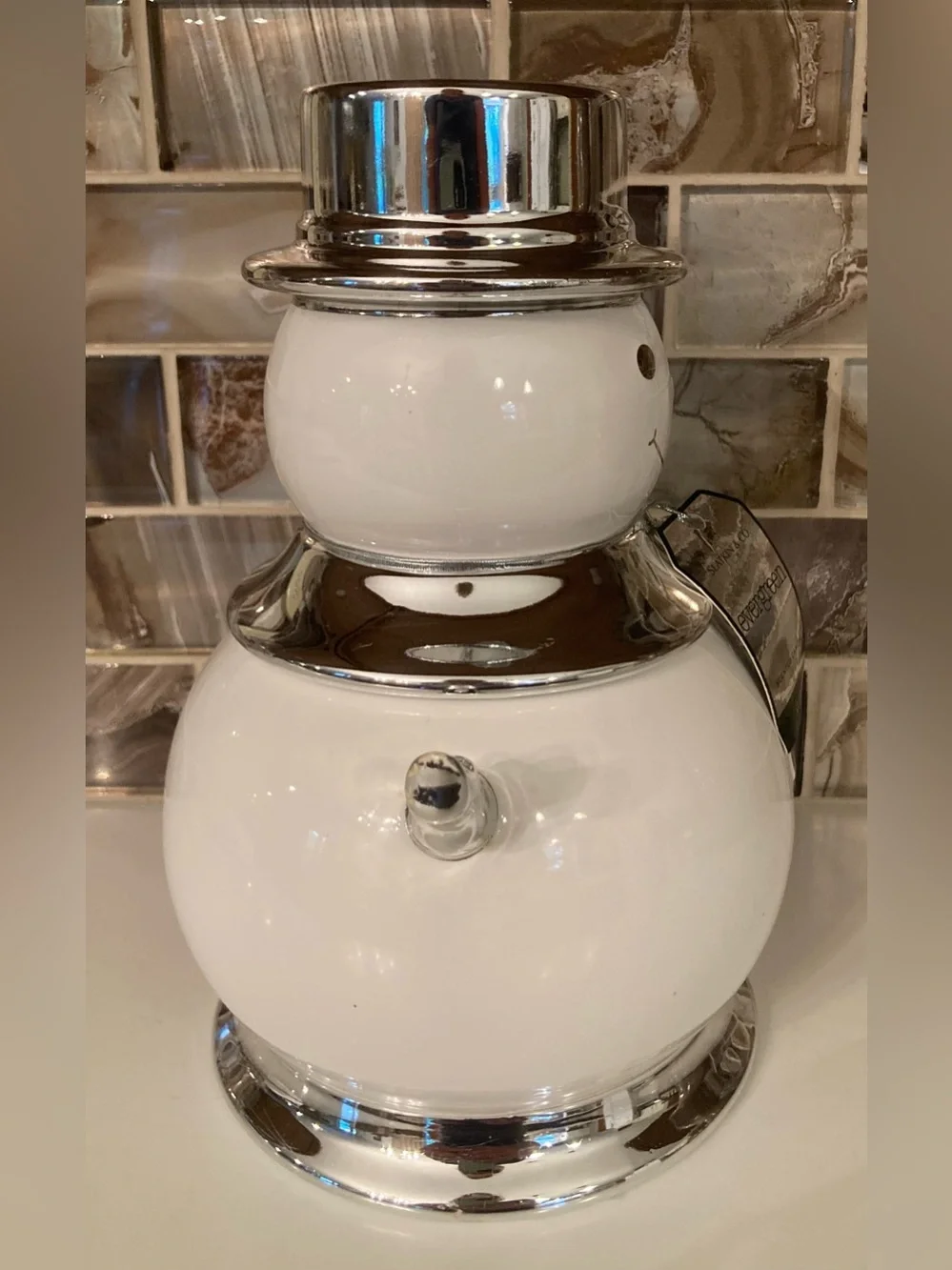 NWT Bath & Body Works 2008 Slatkin Snowman Candle